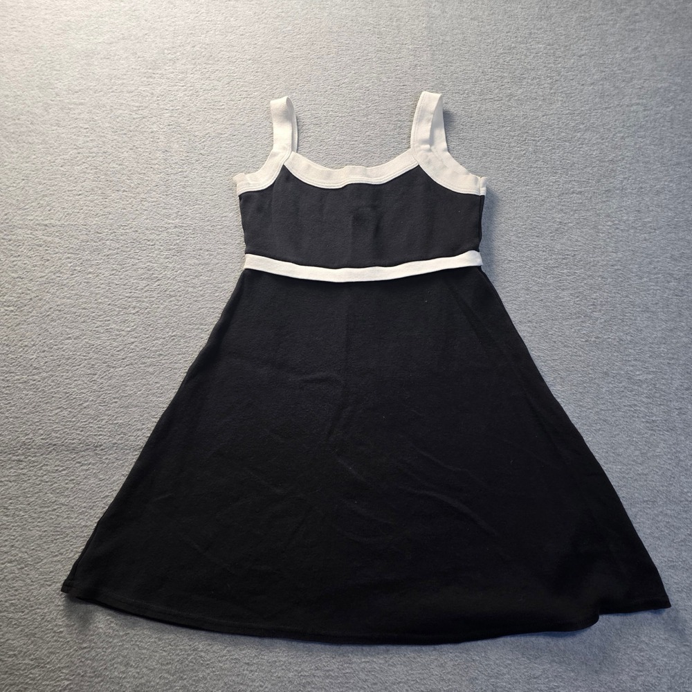 Mini Dress Girls Size 8 - 10 Black White Fit Flare Sleeveless Casual Jalate